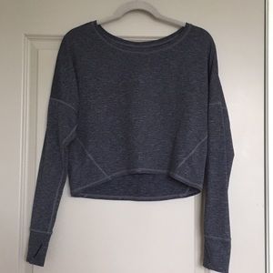 Zella Cropped Workout Sweatshirt